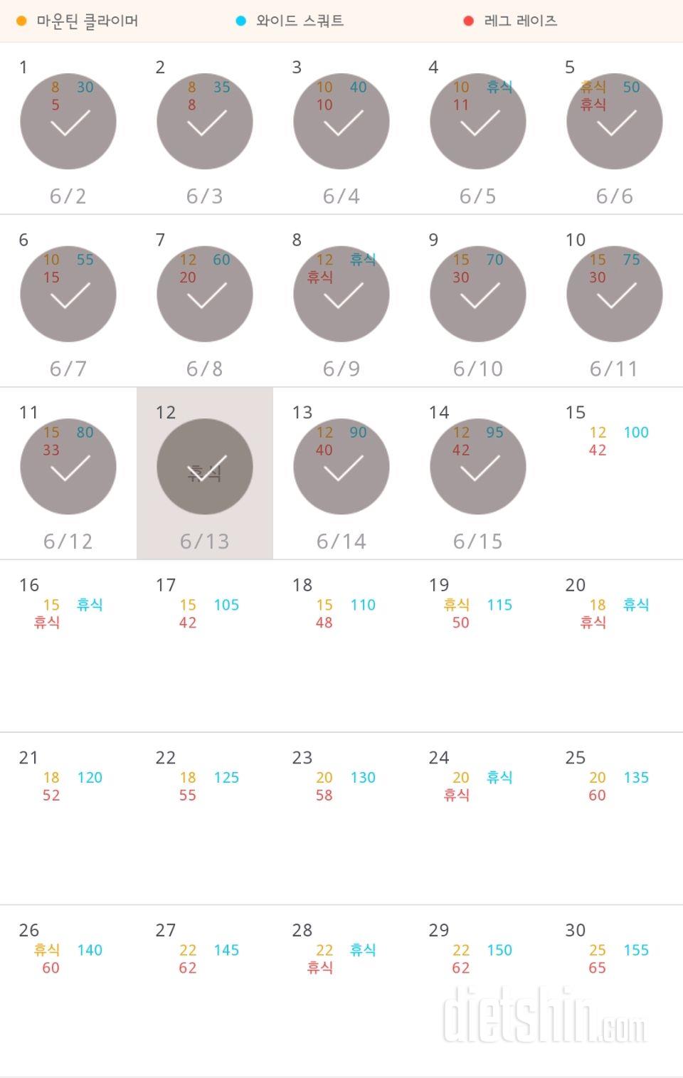 30일 체지방 줄이기 14일차 성공!