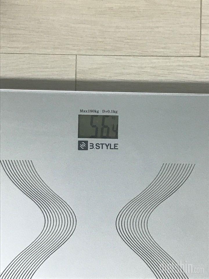 6/17 (33일차) 56.4kg