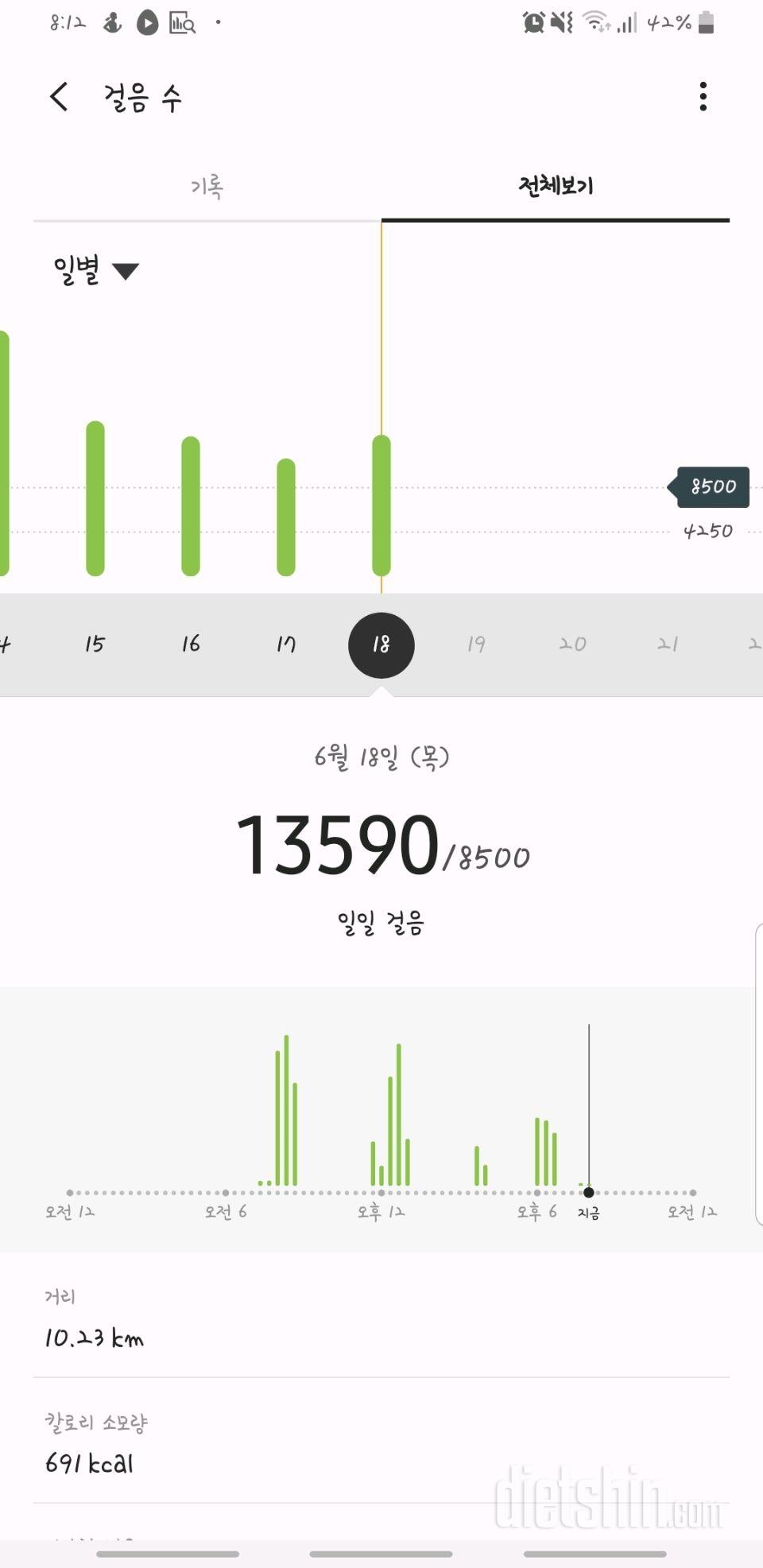 30일 만보 걷기 38일차 성공!