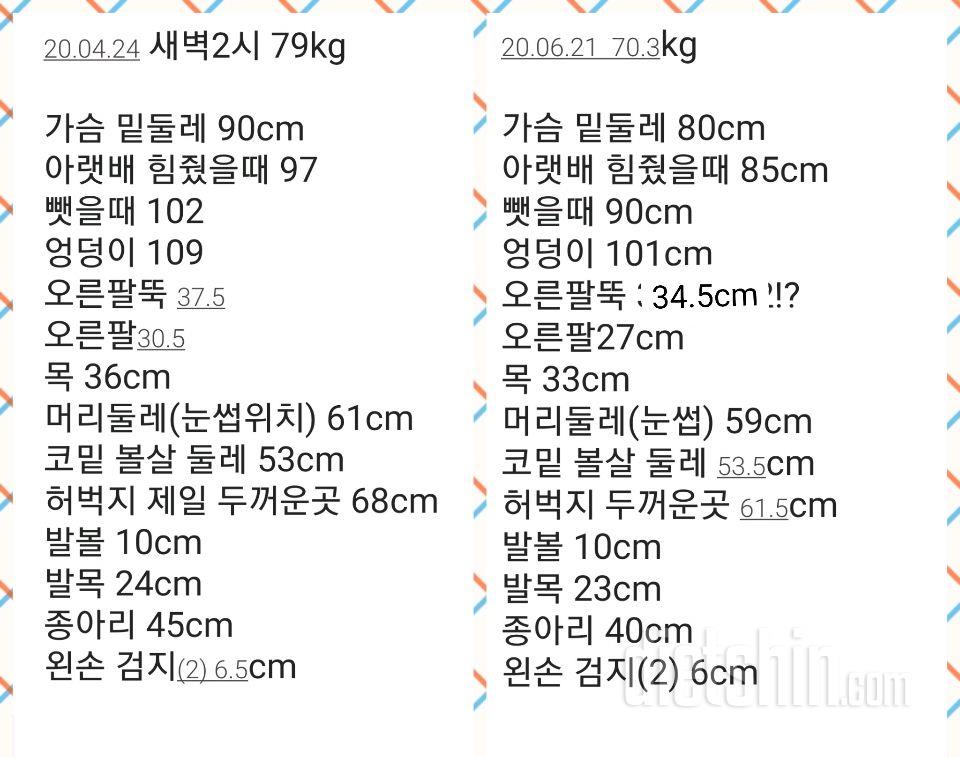 2달동안 -11kg