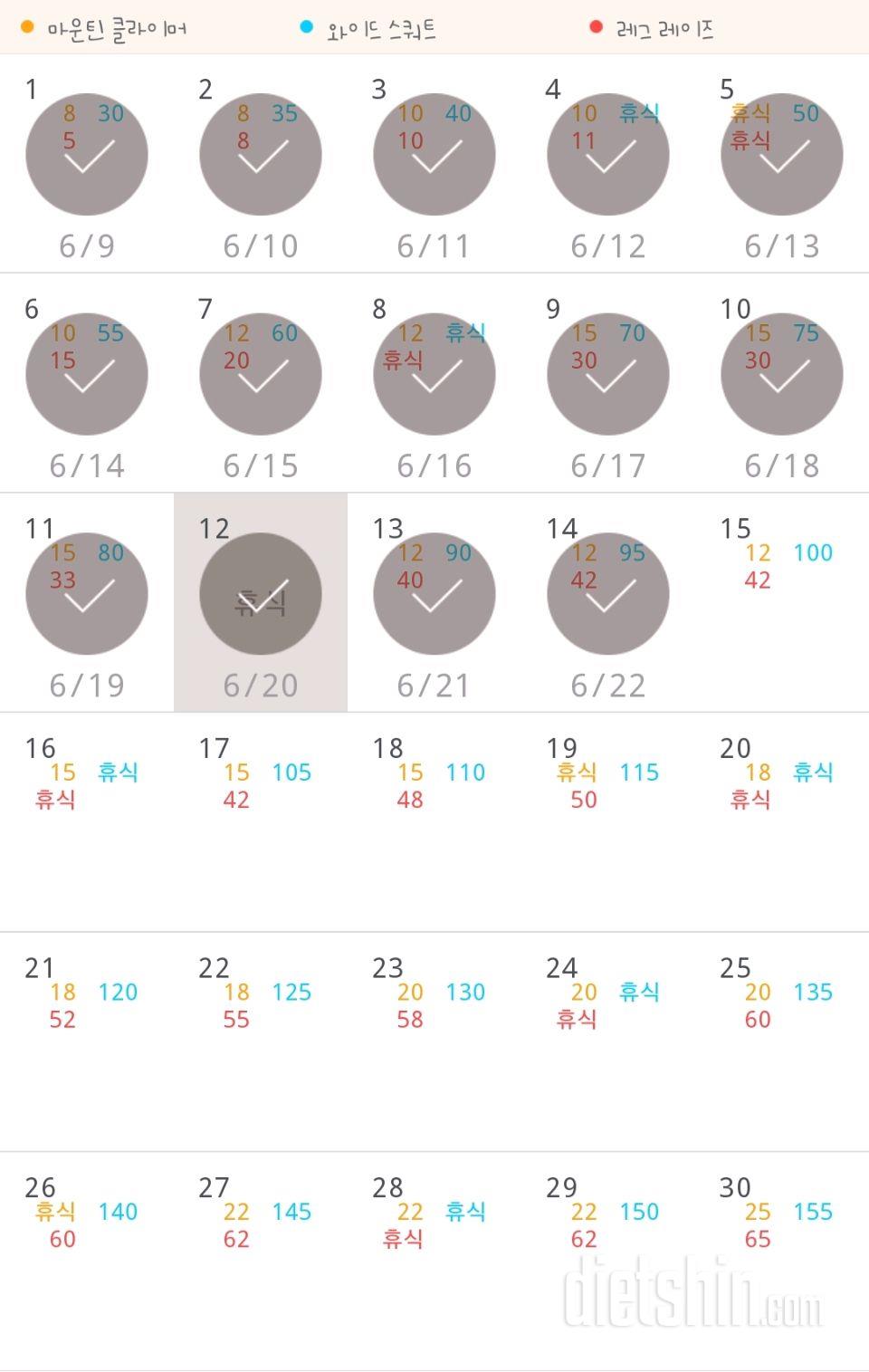 30일 체지방 줄이기 74일차 성공!