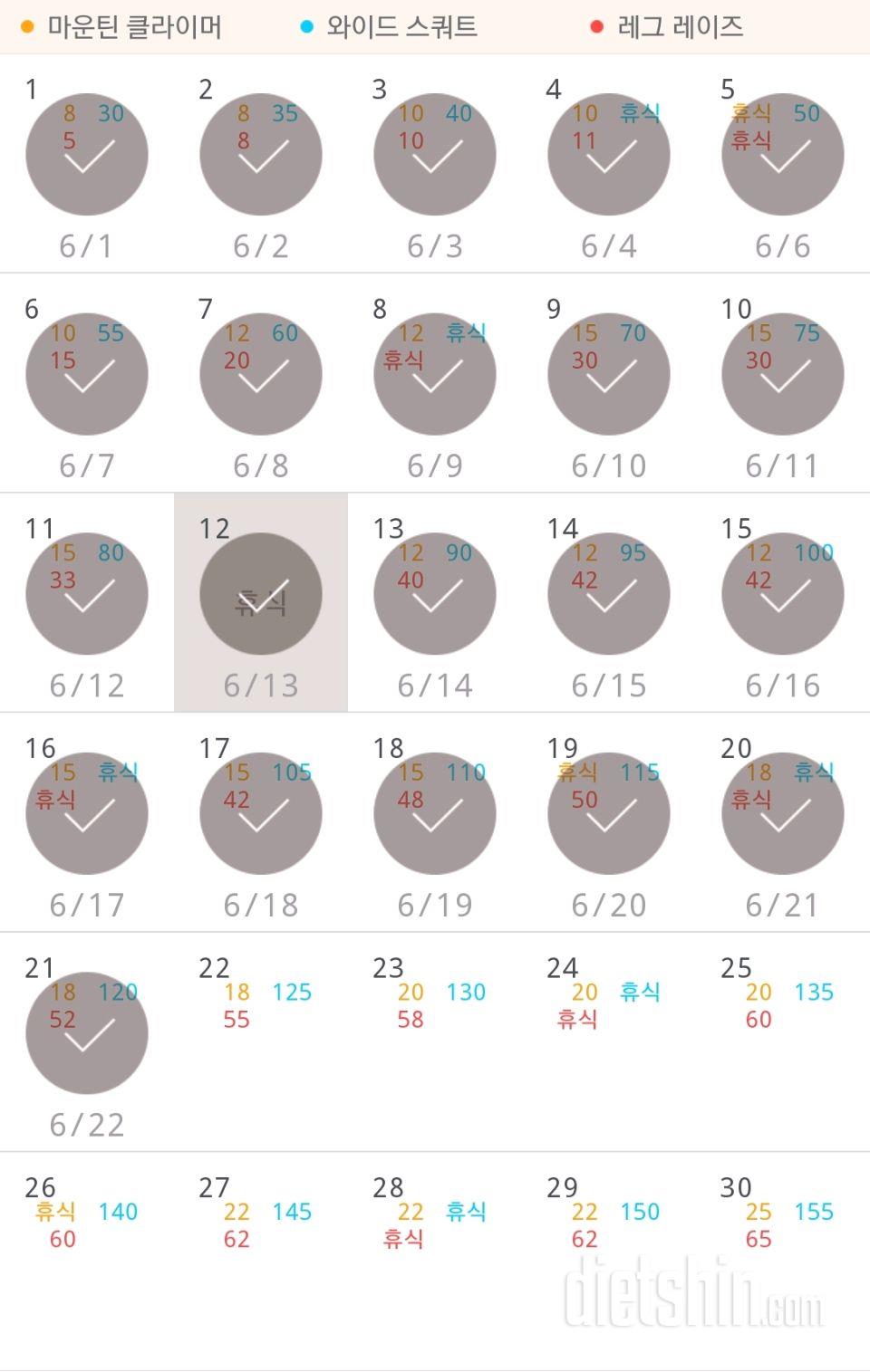 30일 체지방 줄이기 21일차 성공!