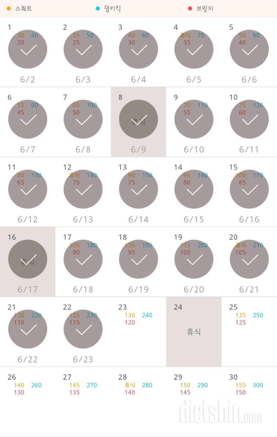 30일 애플힙 22일차 성공!