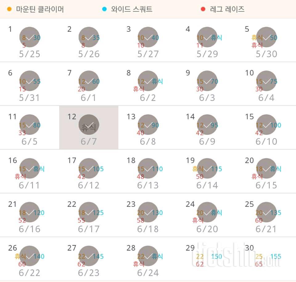 30일 체지방 줄이기 58일차 성공!