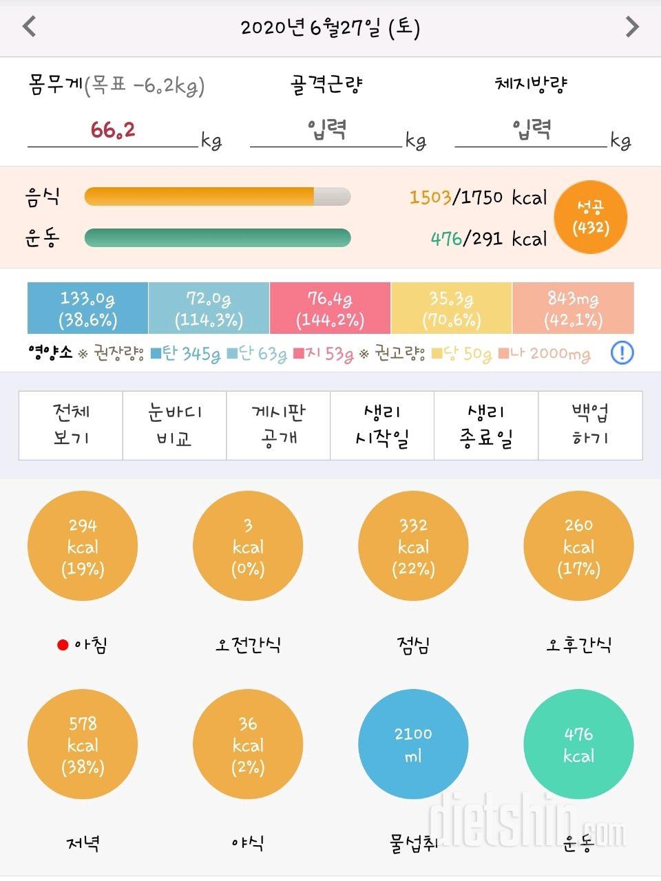 30일 하루 2L 물마시기 17일차 성공!