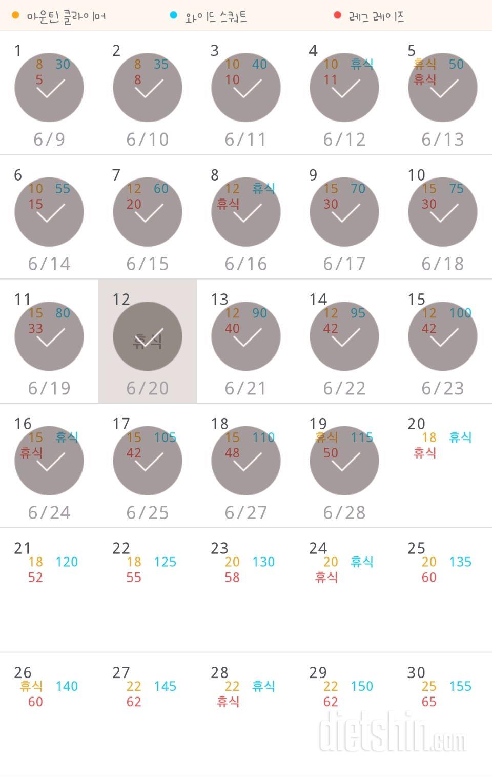 30일 체지방 줄이기 79일차 성공!