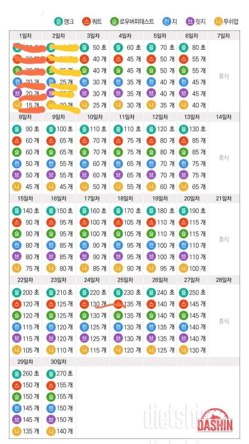 [다신16기] 2일차 운동미션