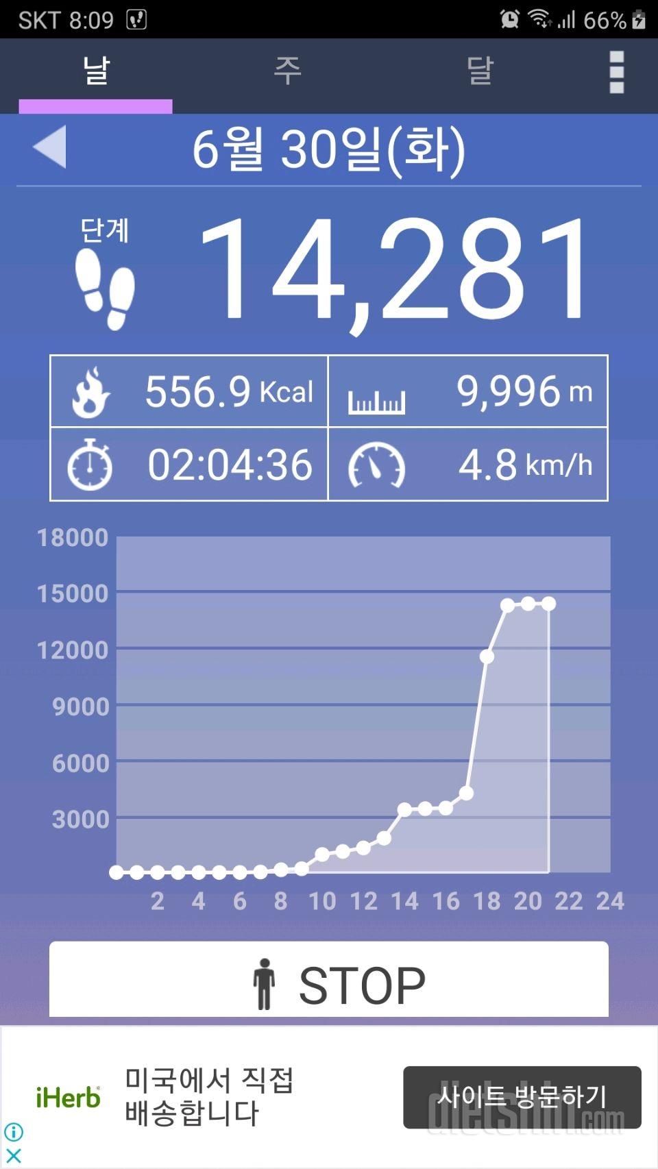 30일 만보 걷기 60일차 성공!