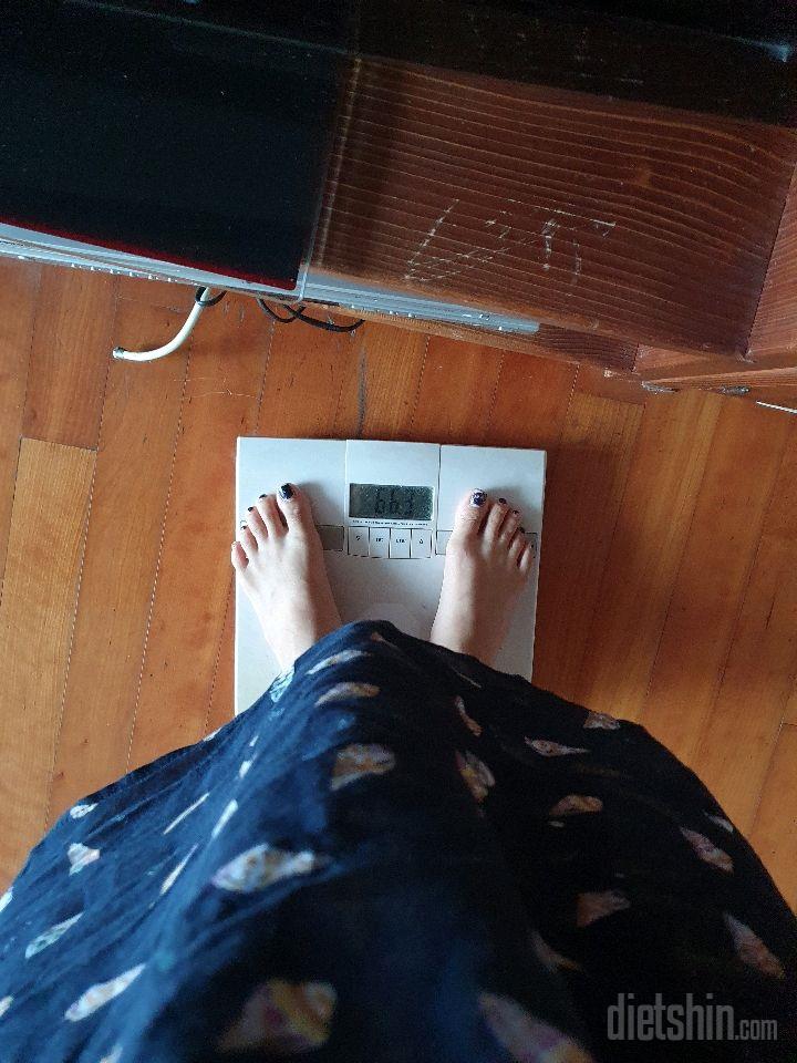 66.3kg   400g감소