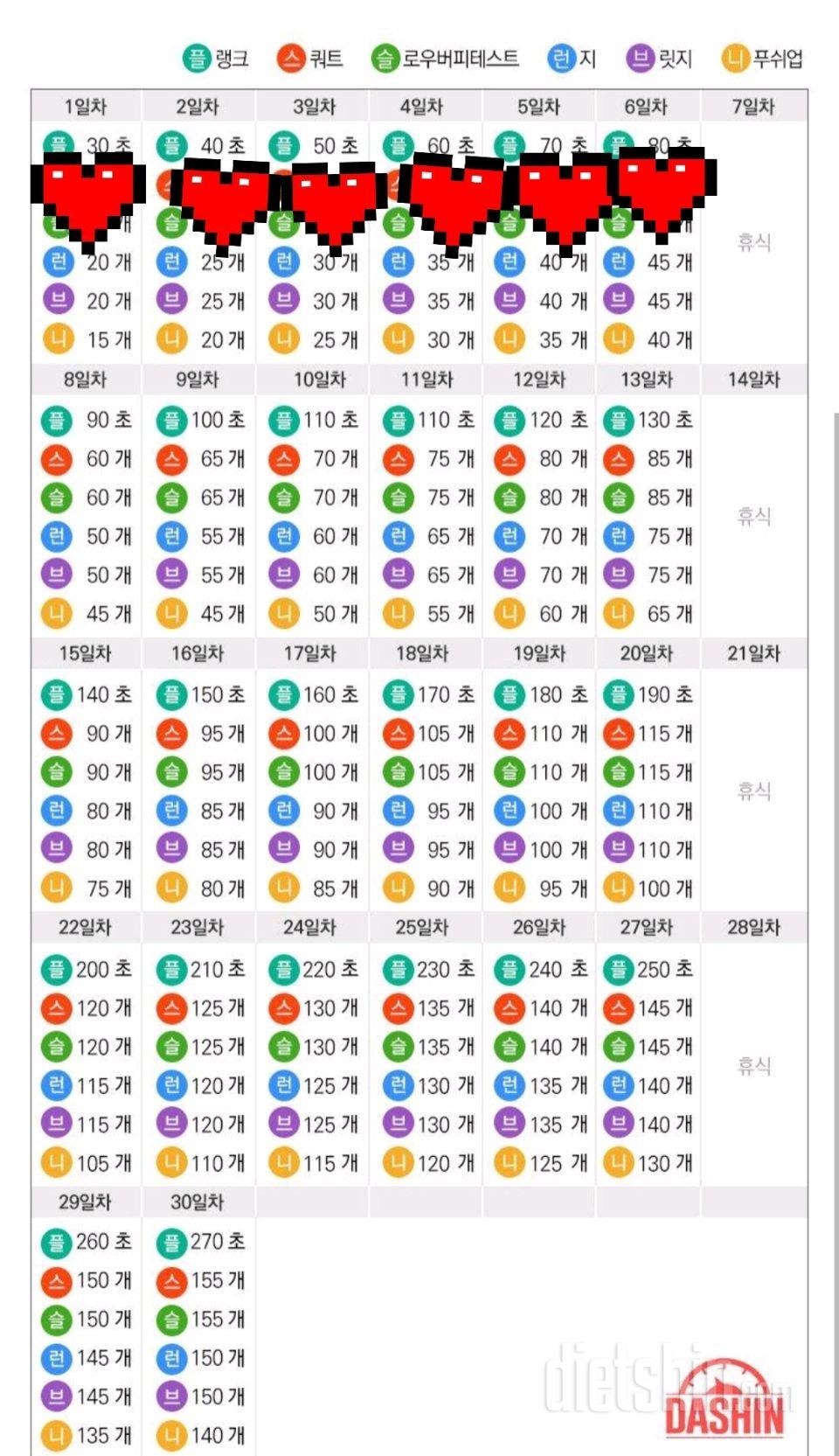 [도전 다신16기 6일차]운동미션