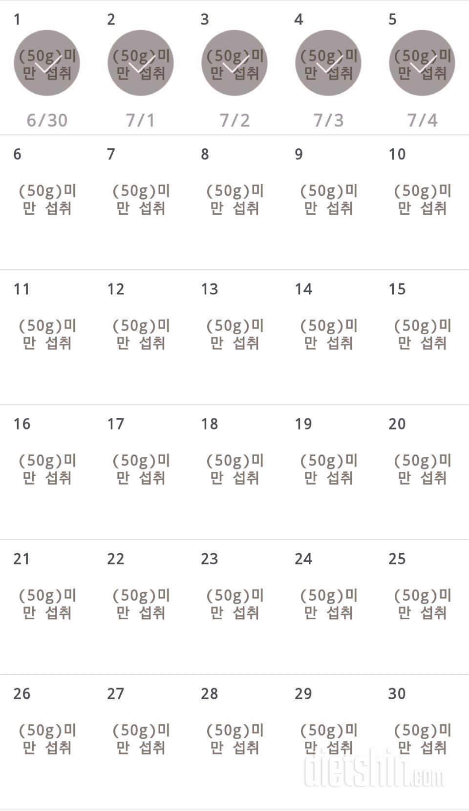 30일 당줄이기 95일차 성공!