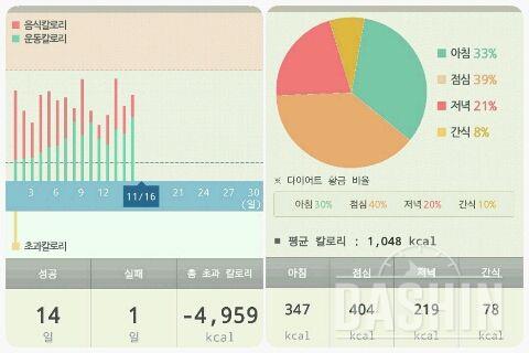 도전! 다신 1기! 15일😆(-3.3kg)