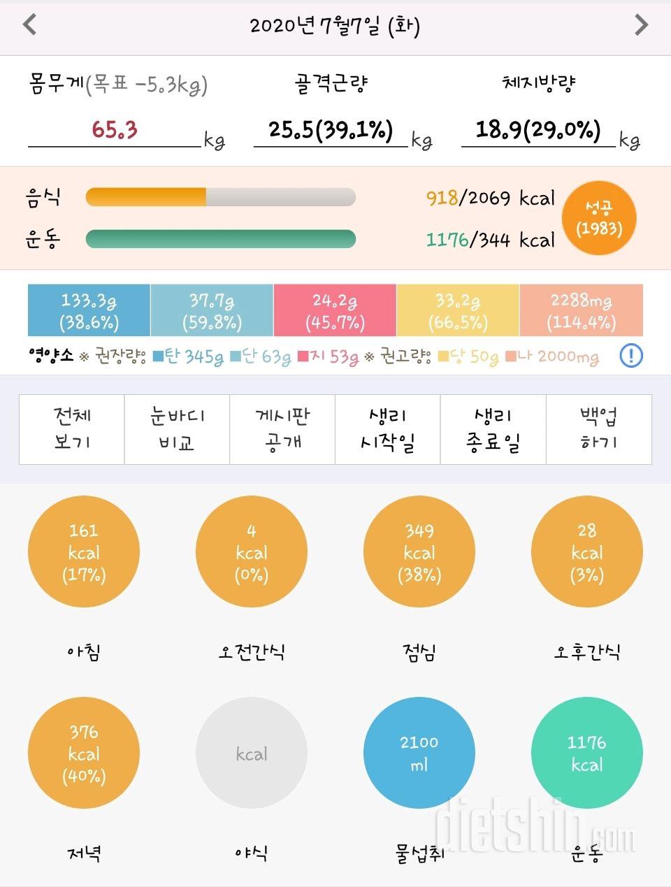 30일 하루 2L 물마시기 27일차 성공!