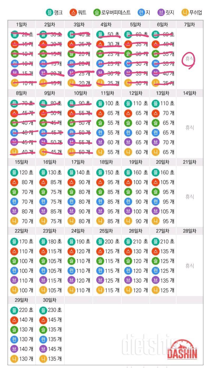 [도전 다신 16기 10일차] 운동미션