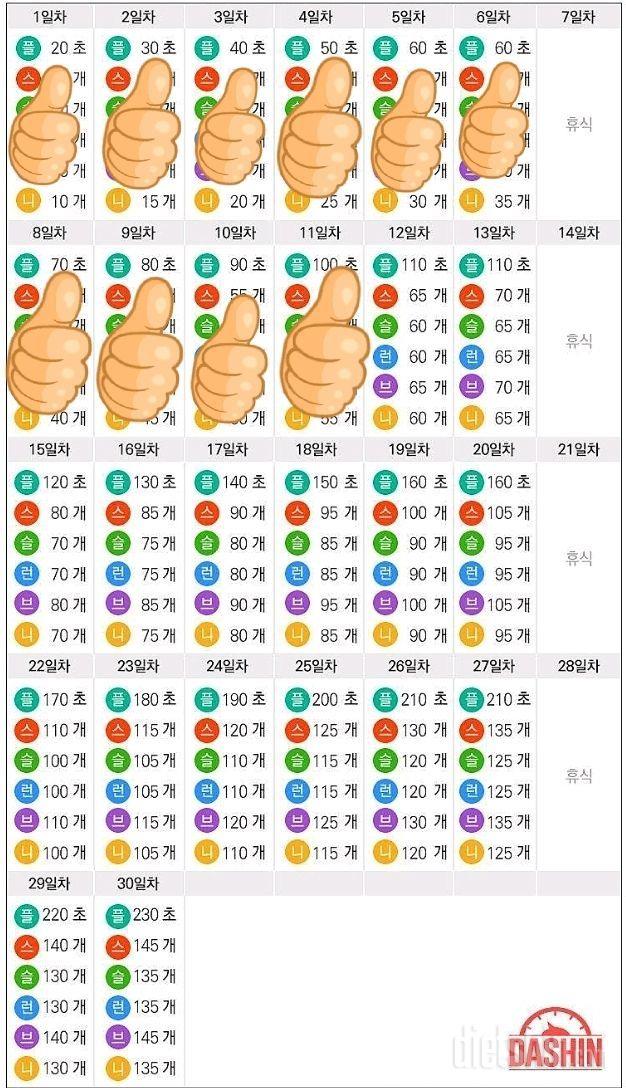 도전 다신16기 11일차 운동미션