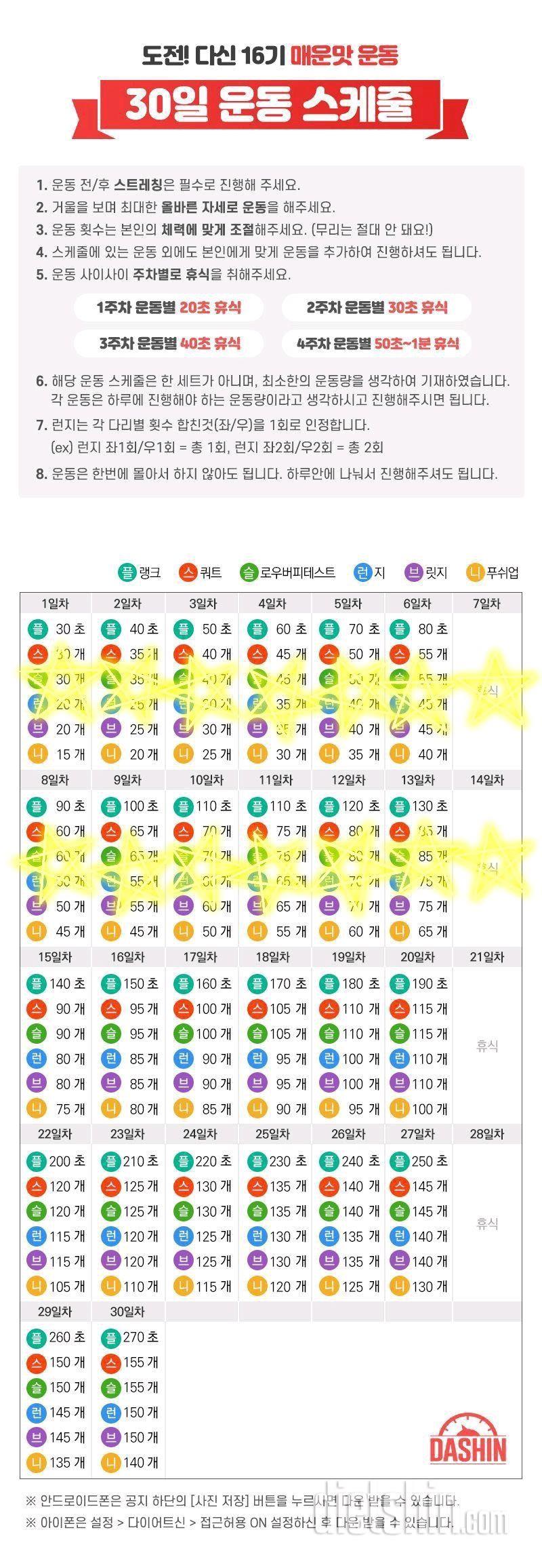 도전 다신16기 14일차 운동미션