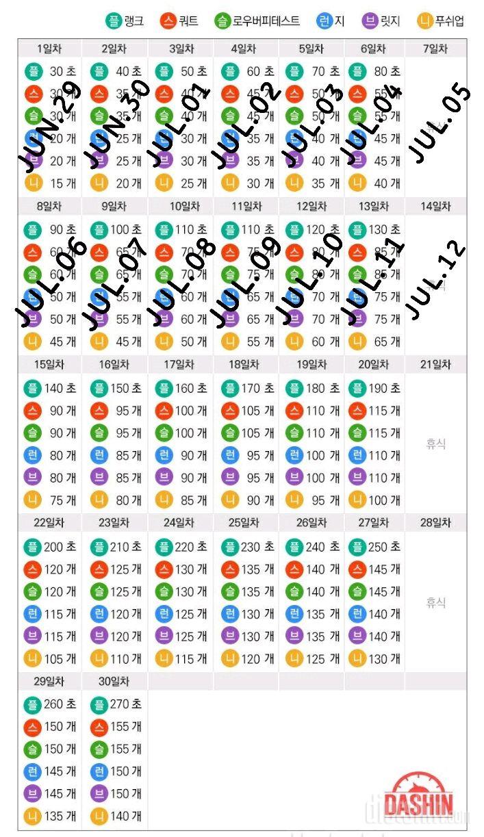 도전 다신16기 14일차 운동미션