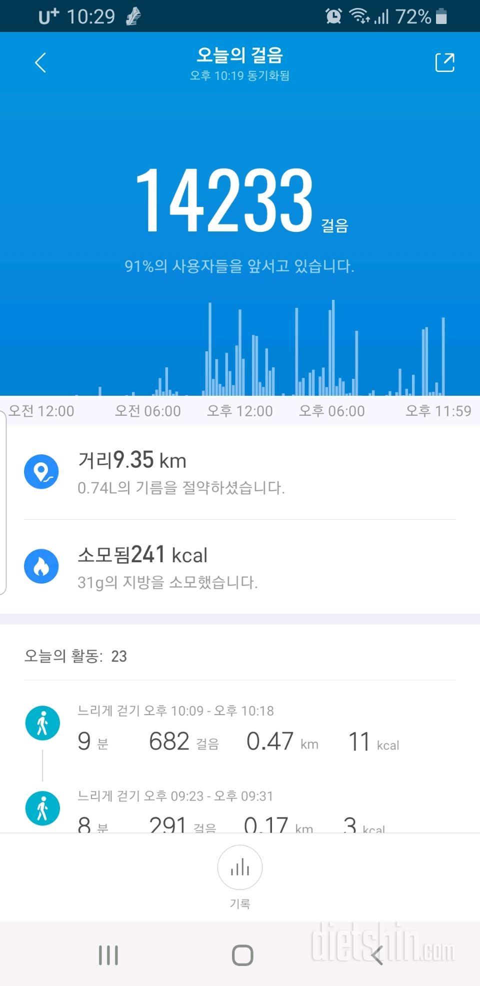 30일 만보 걷기 47일차 성공!