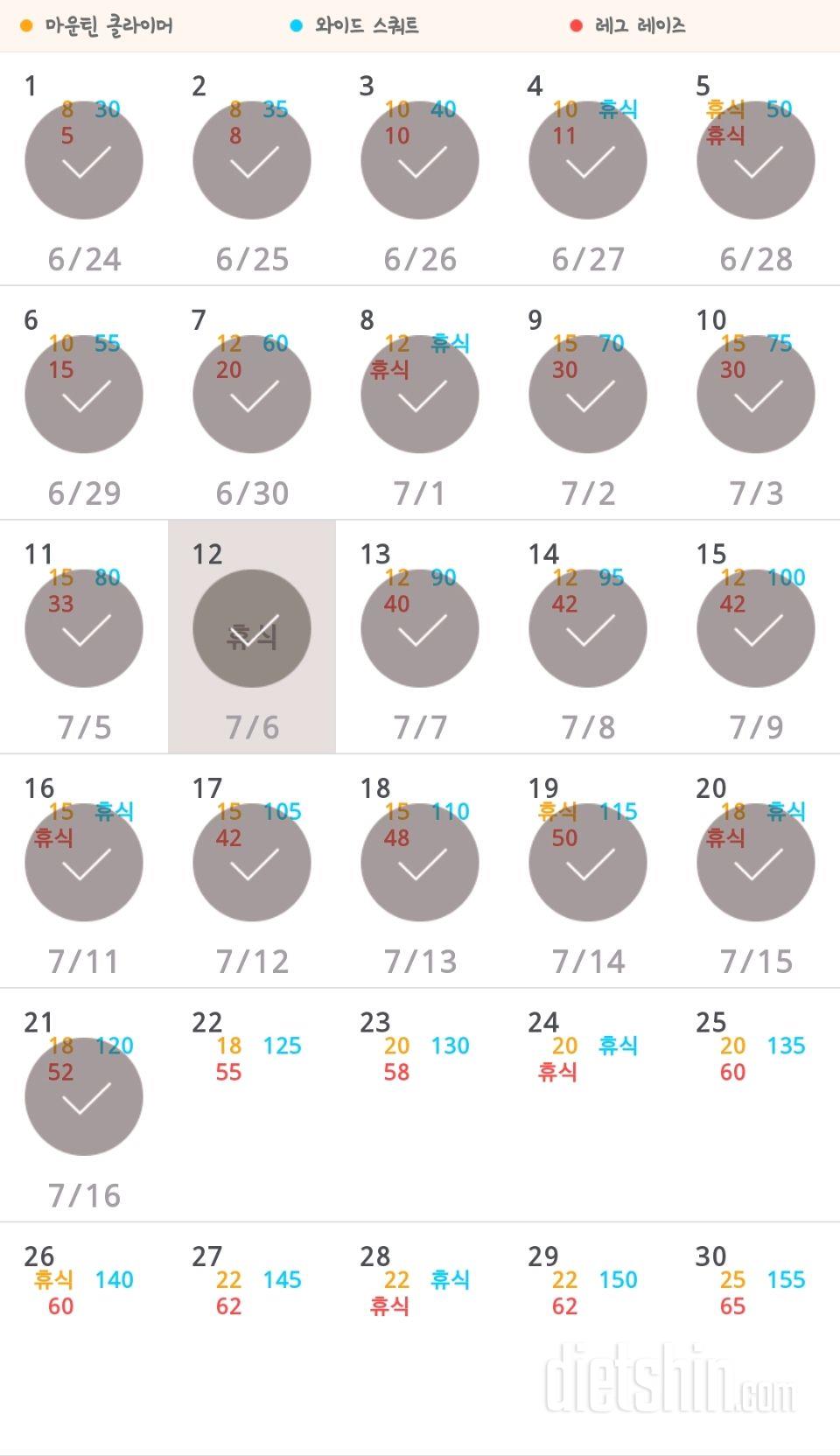 30일 체지방 줄이기 21일차 성공!