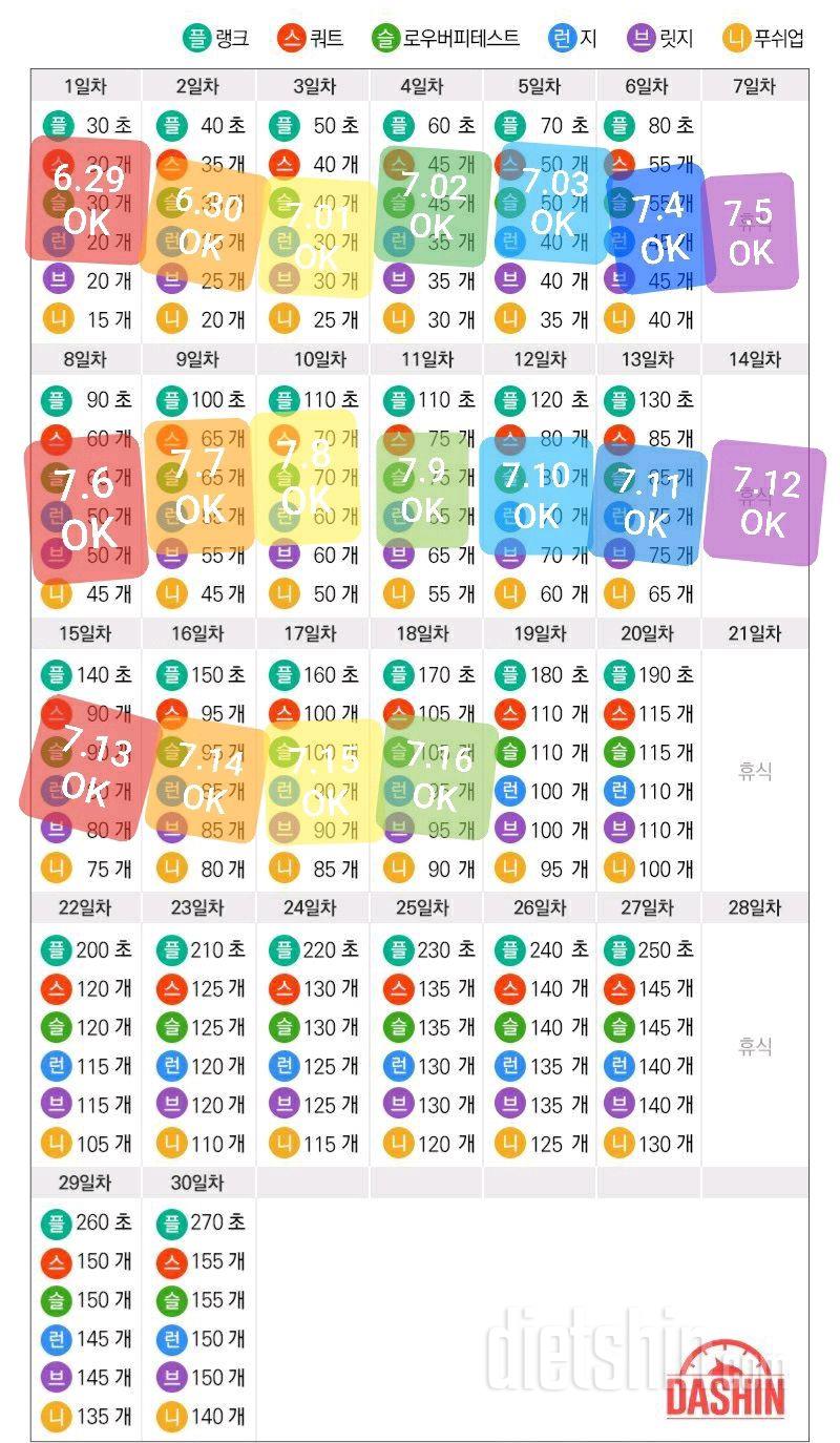 도전 다신16기.18일차.운동미션