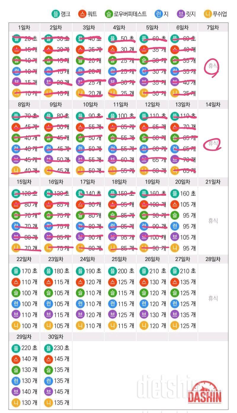 [도전 다신 16기 19일차] 운동미션