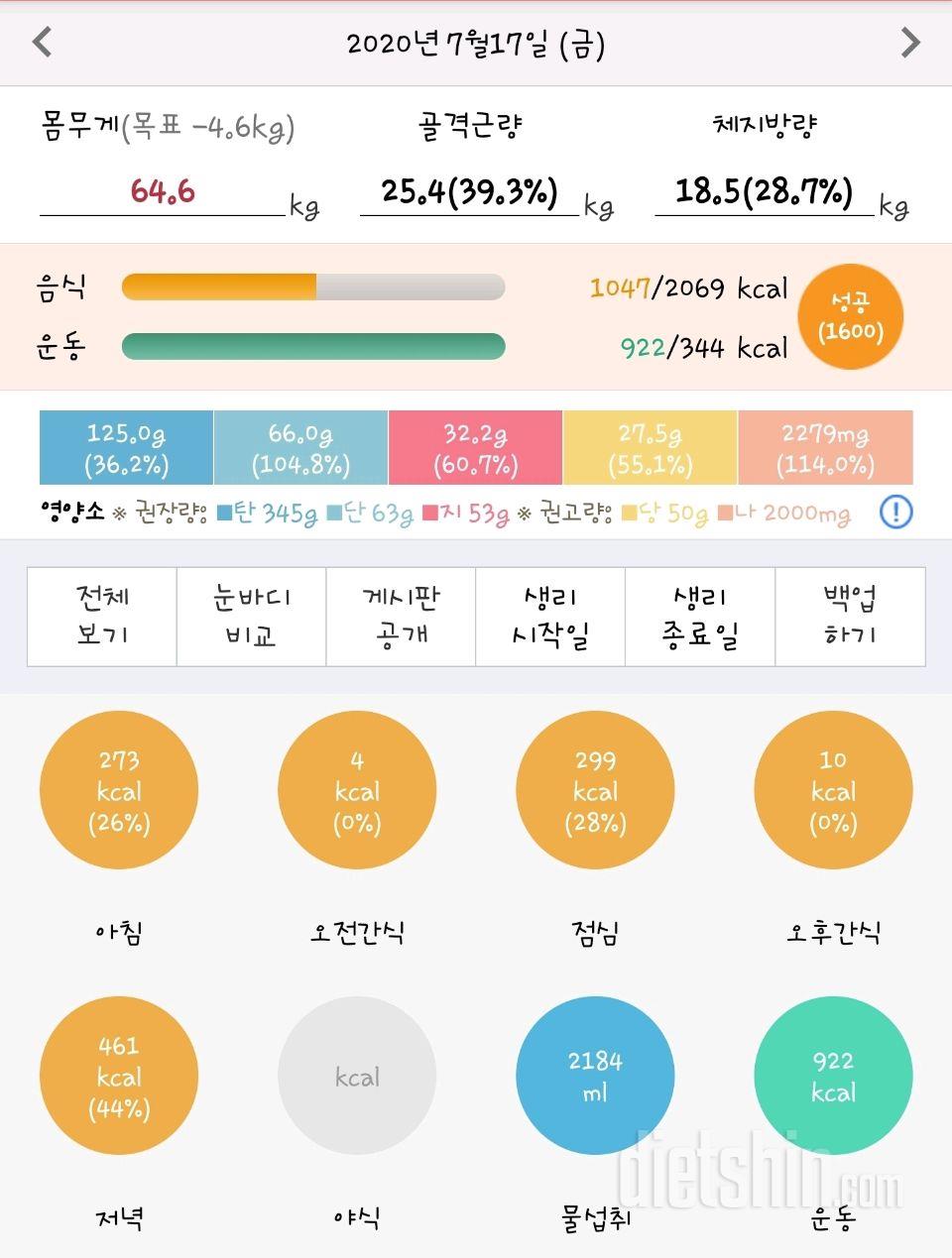 30일 당줄이기 9일차 성공!