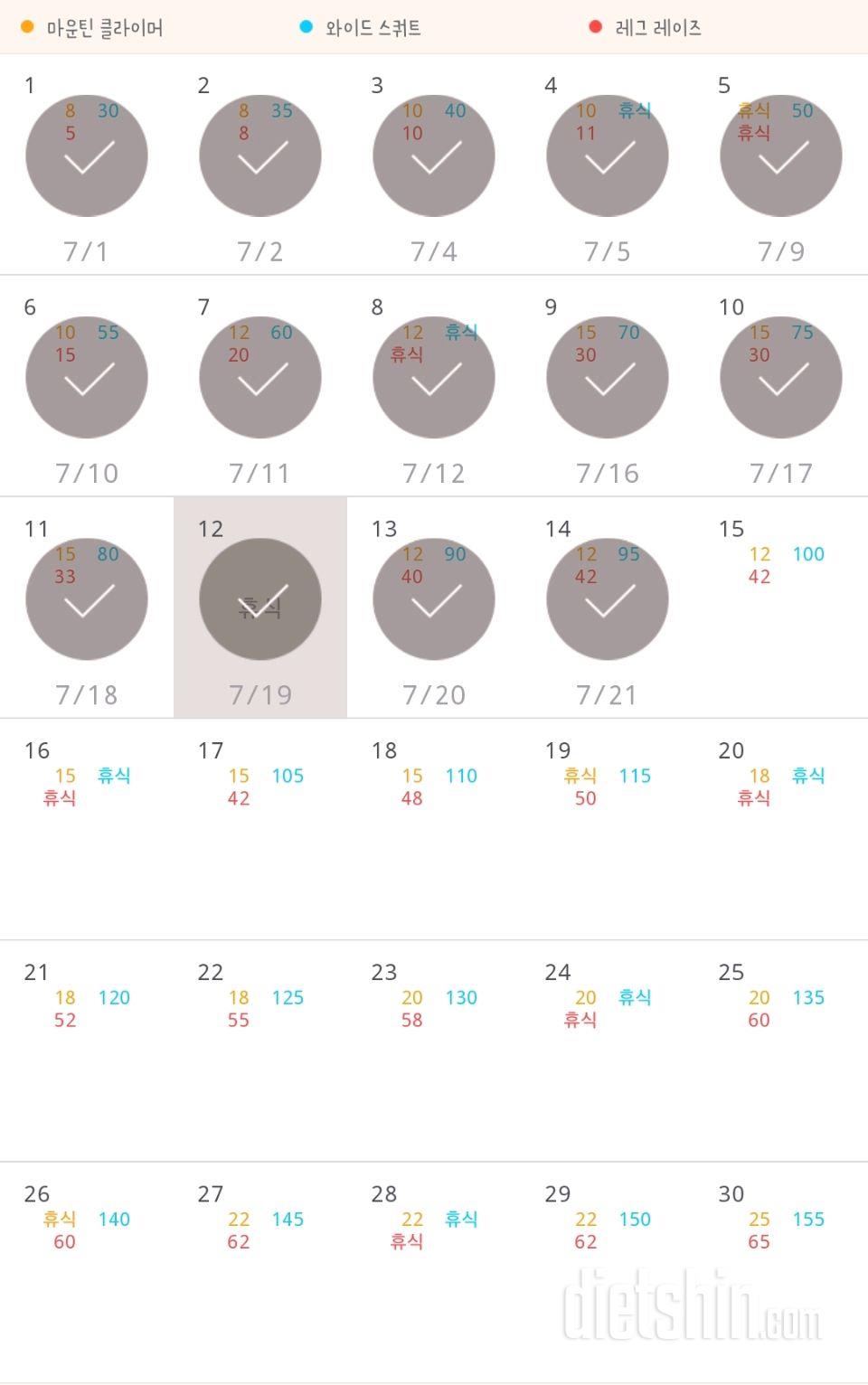 30일 체지방 줄이기 14일차 성공!