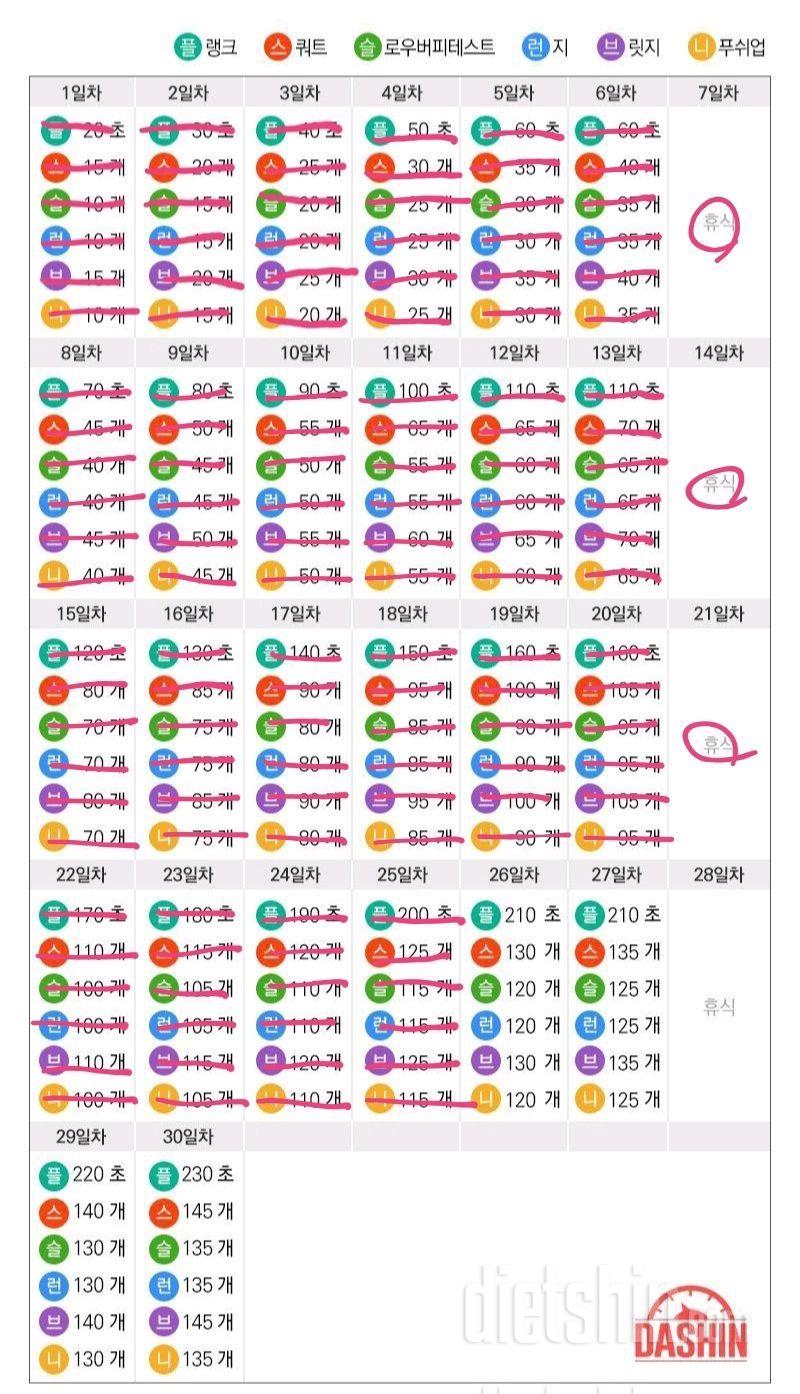 [도전 다신 16기 25일차] 운동미션