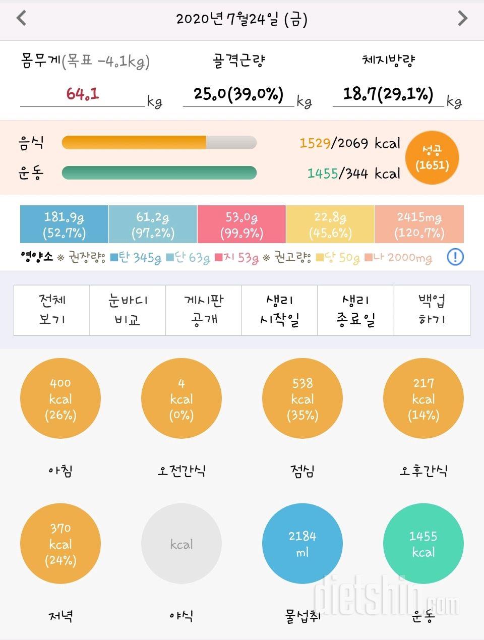 30일 하루 2L 물마시기 39일차 성공!