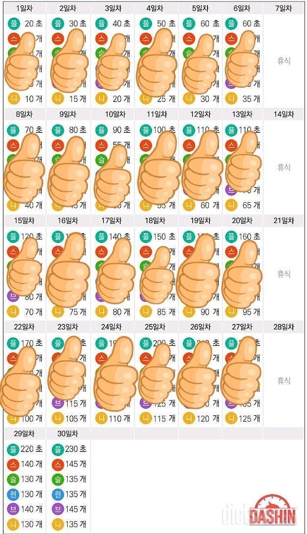 도전 다신16기 27일차 운동미션