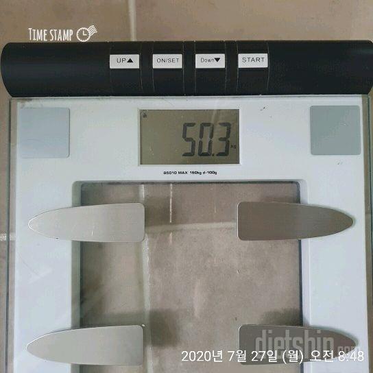 (다이어트102일째)50.2kg 한달째거의비슷
