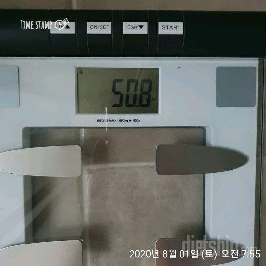 다이어트107일째)50.8kg( 어제대비+0.3)