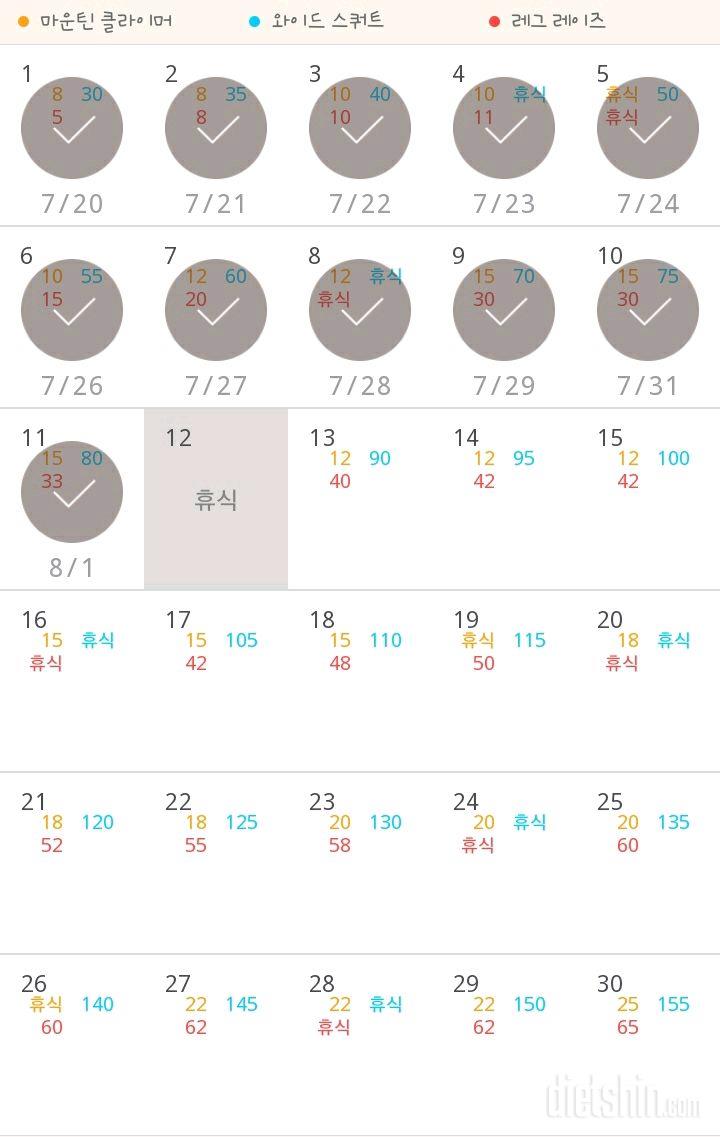 30일 체지방 줄이기 41일차 성공!