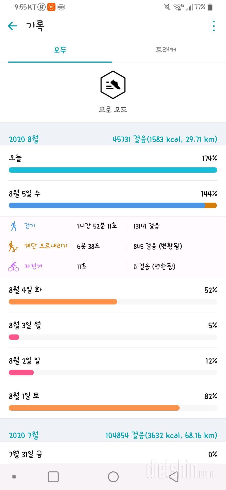 30일 만보 걷기 2일차 성공!