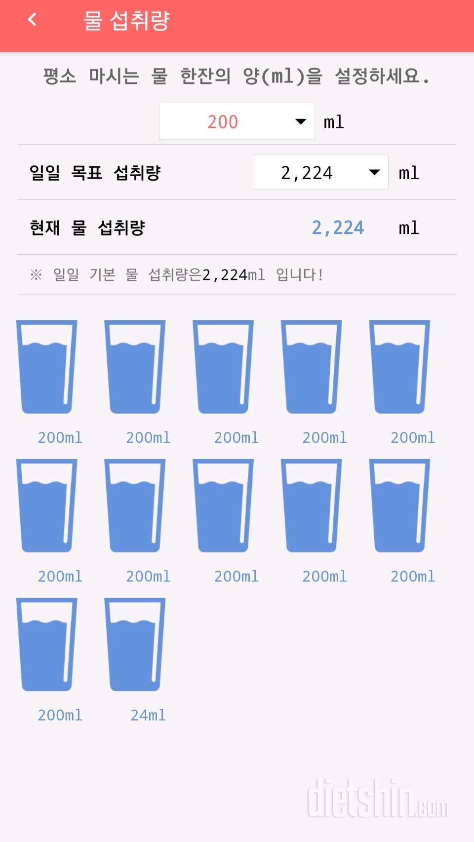 30일 하루 2L 물마시기 52일차 성공!