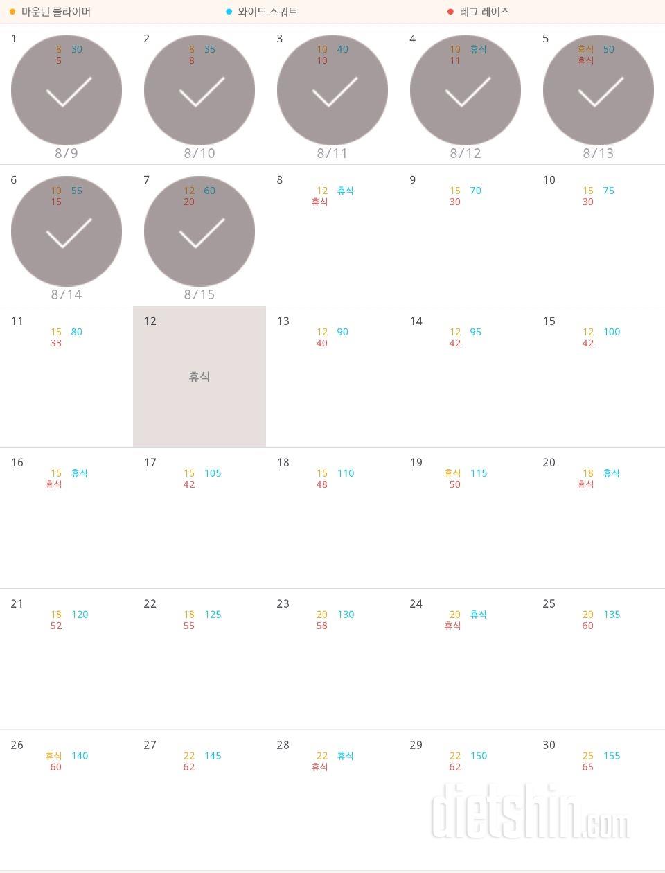 30일 체지방 줄이기 7일차 성공!