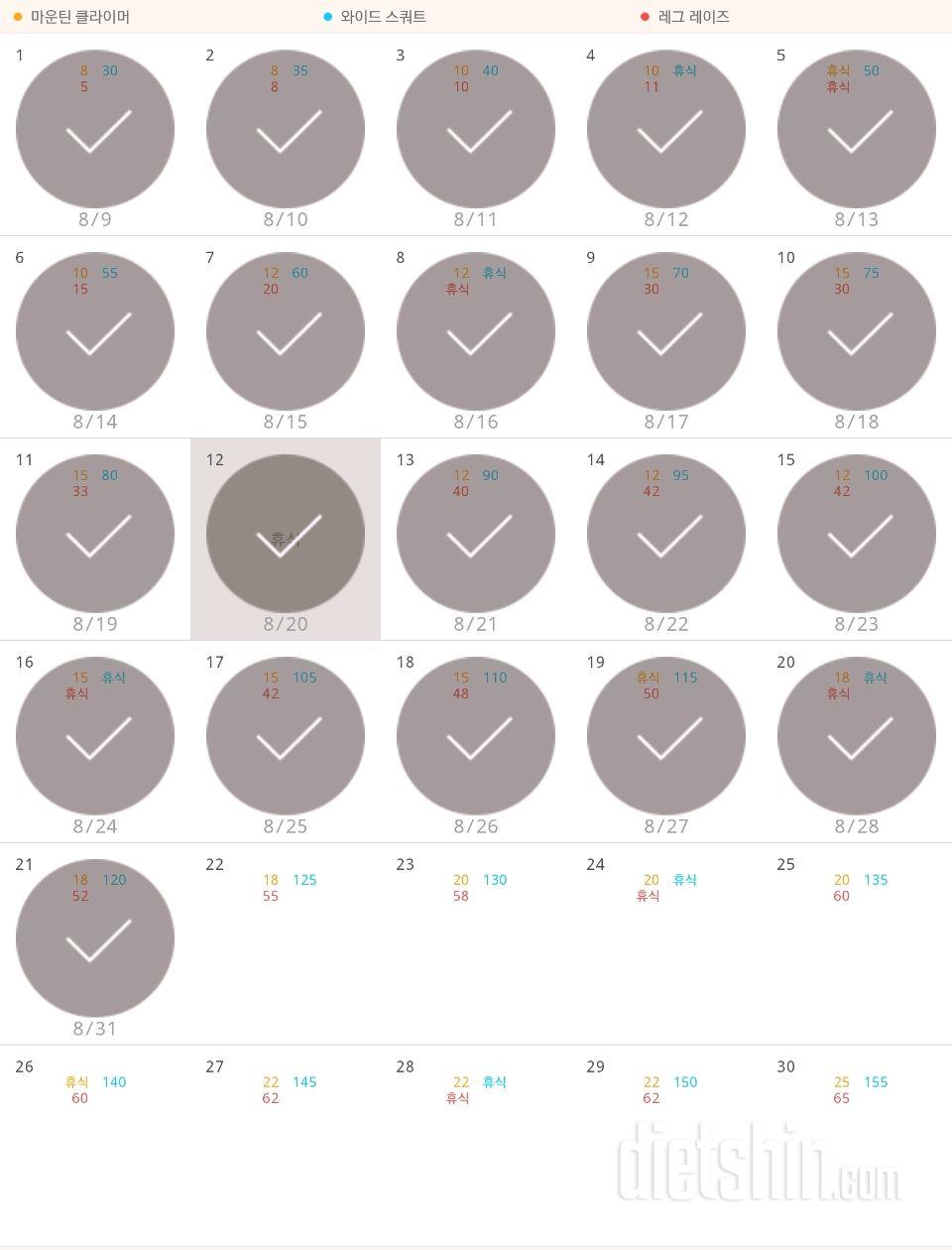 30일 체지방 줄이기 21일차 성공!