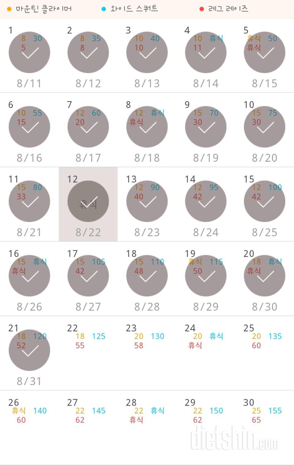 30일 체지방 줄이기 21일차 성공!