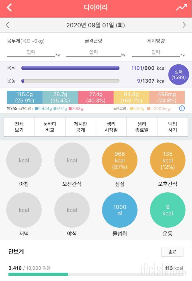 30일 야식끊기 4일차 성공!