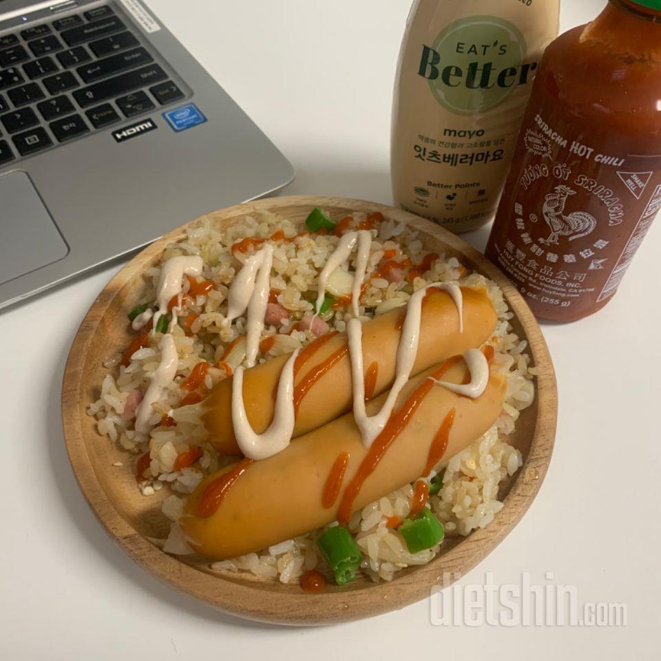 볶음밥이랑 소세지 너무너무 맛있어용!