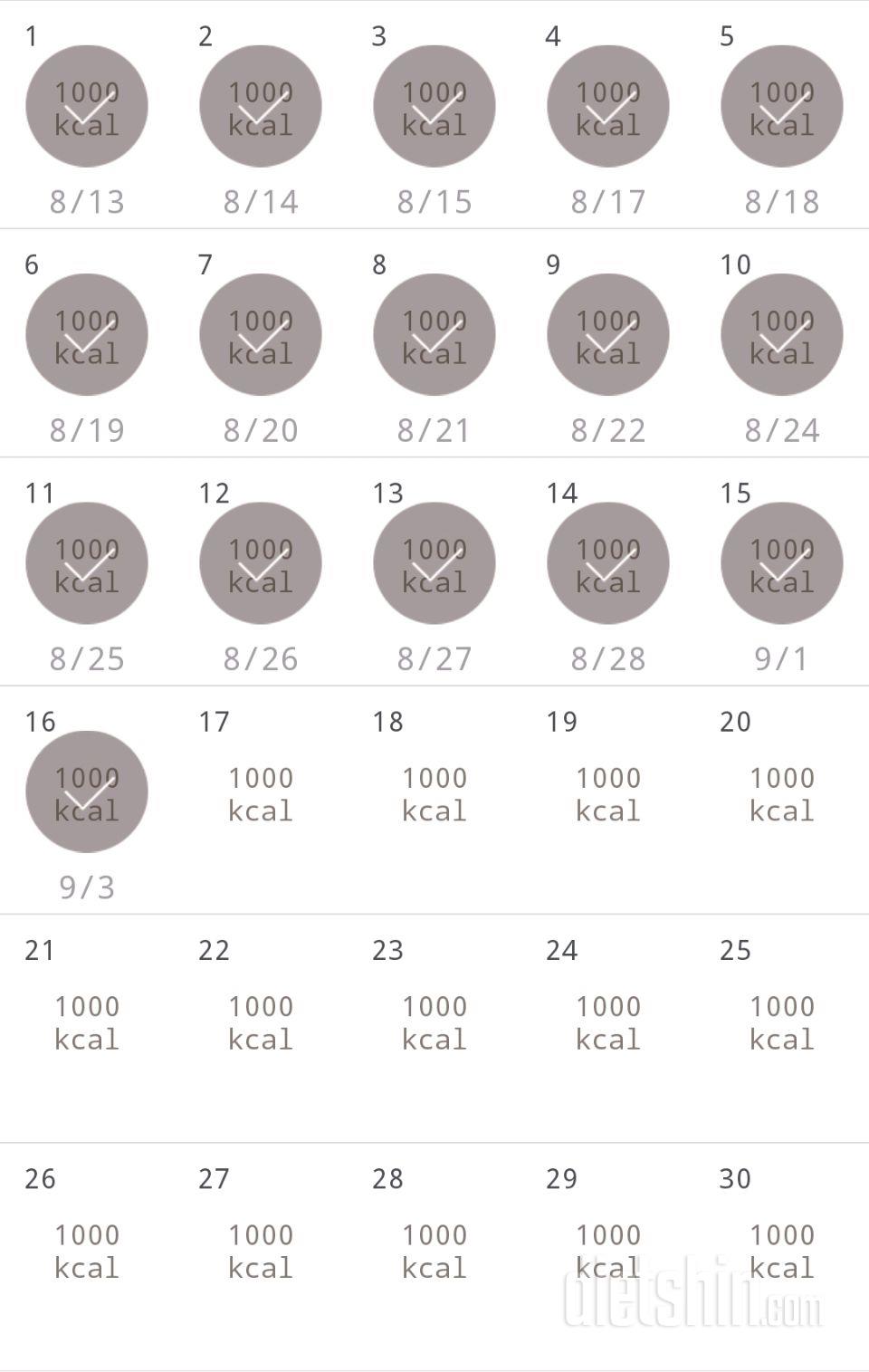 30일 1,000kcal 식단 46일차 성공!