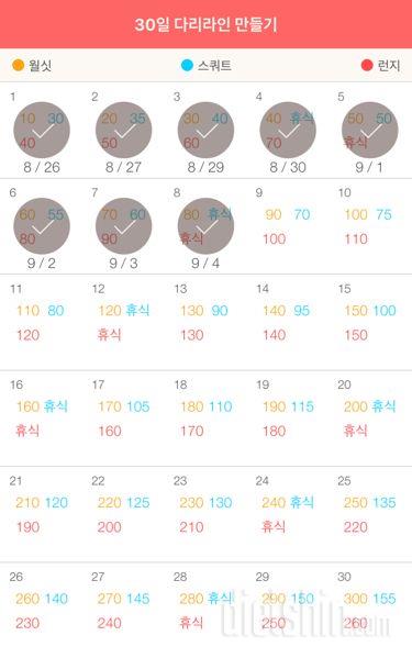 30일 다리라인 만들기 8일차 성공!