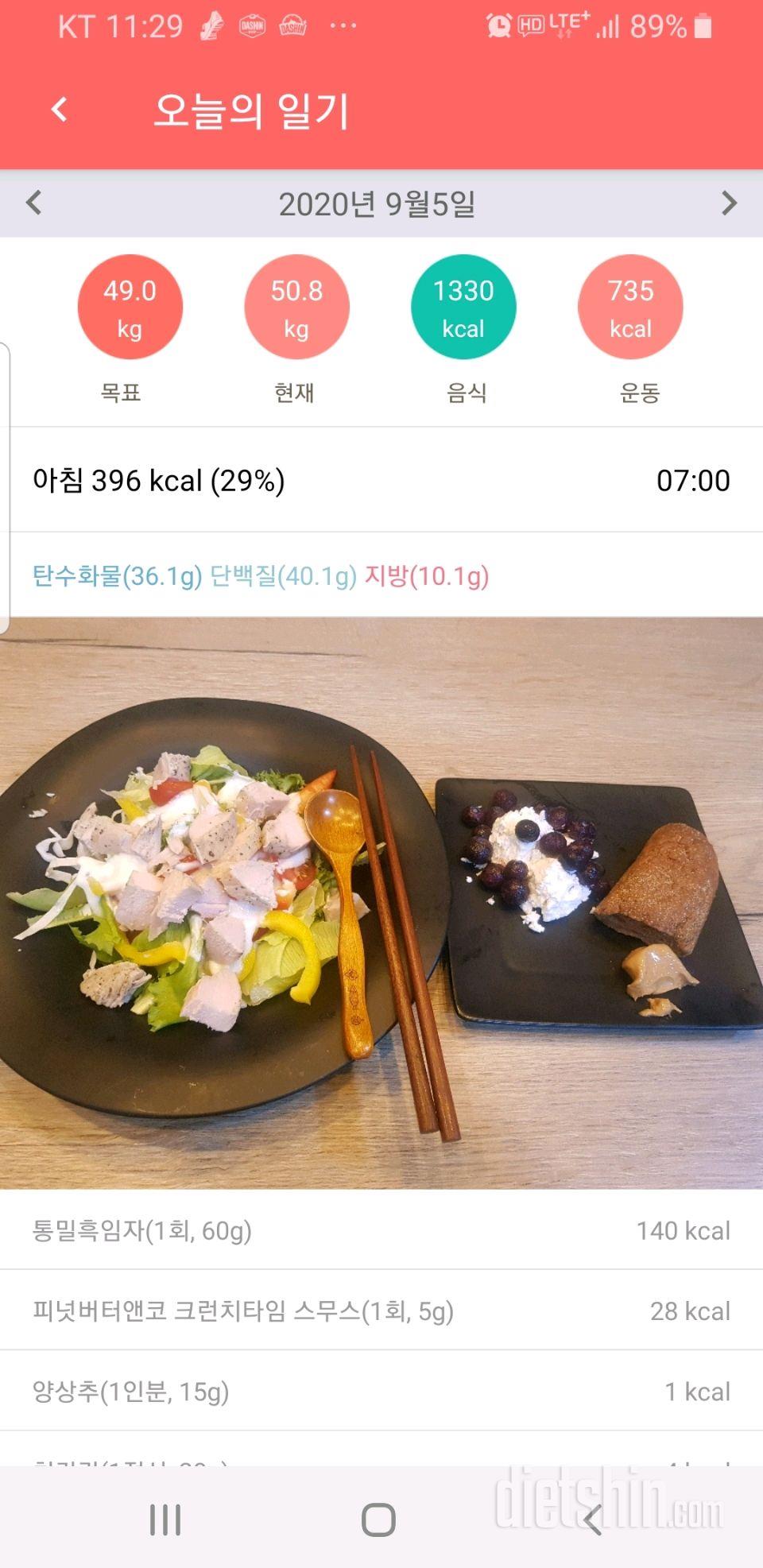 5일 차막히고 늦은 귀가 늦은저녁  식사