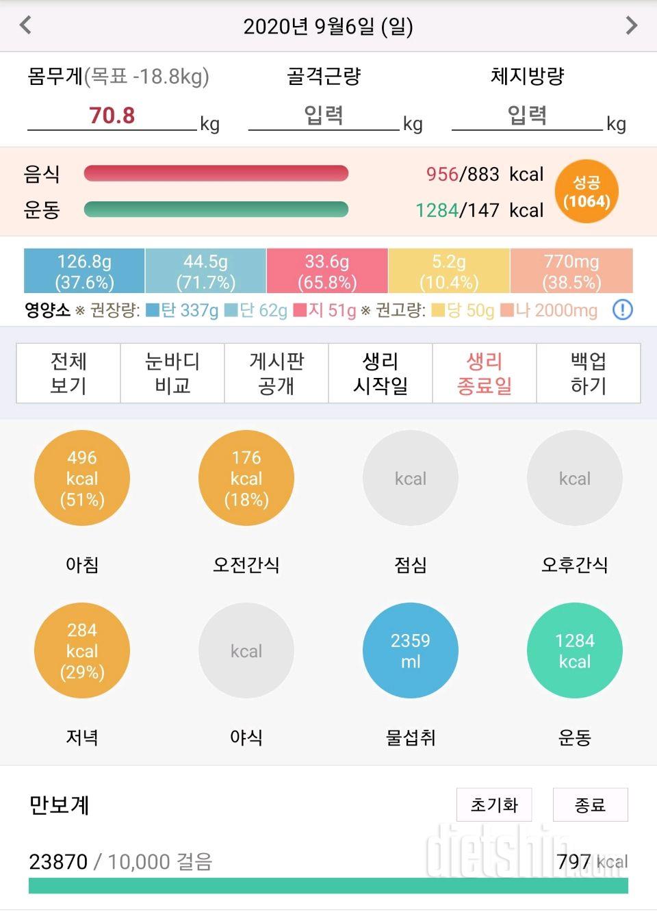 30일 1,000kcal 식단 41일차 성공!