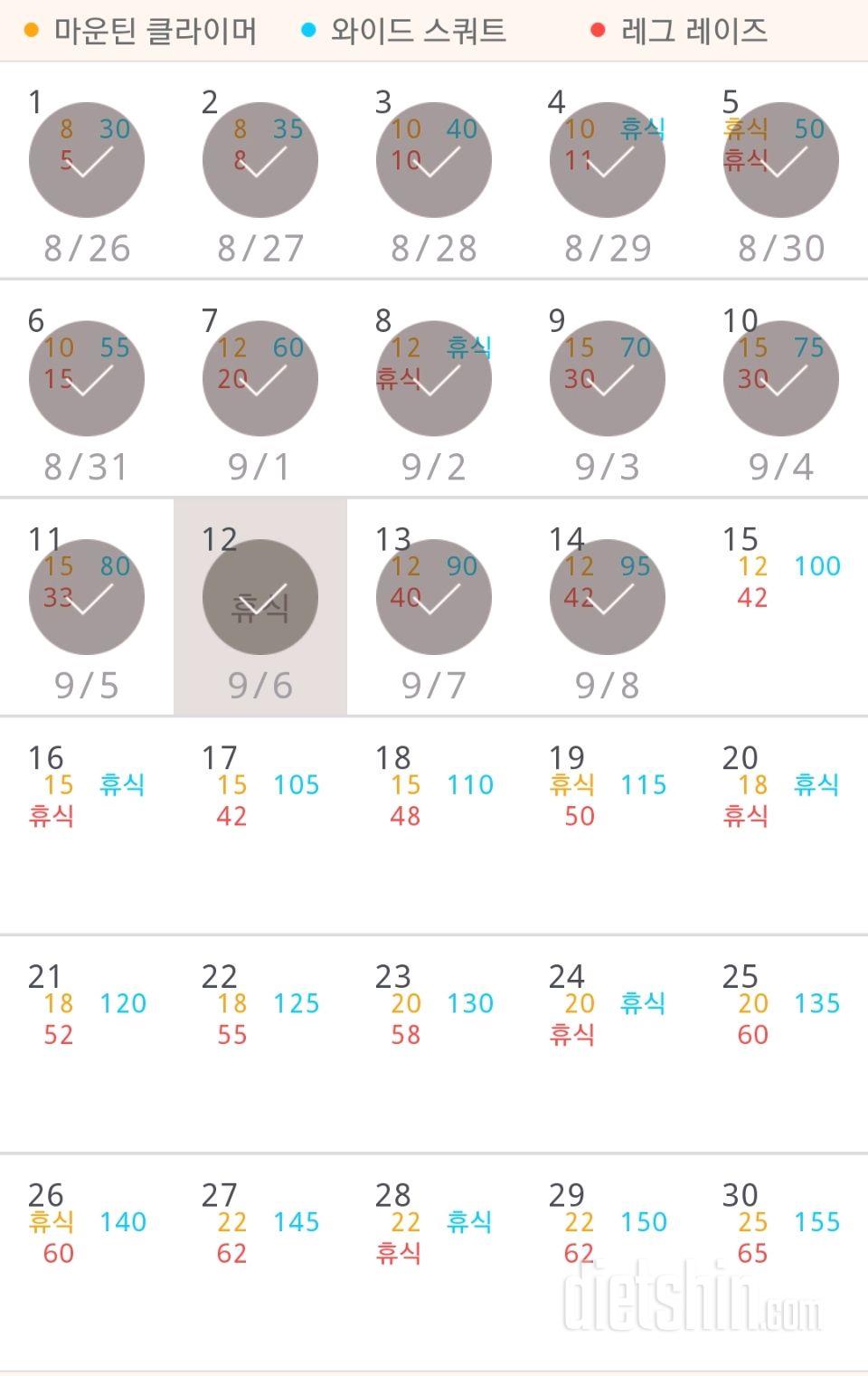 30일 체지방 줄이기 14일차 성공!