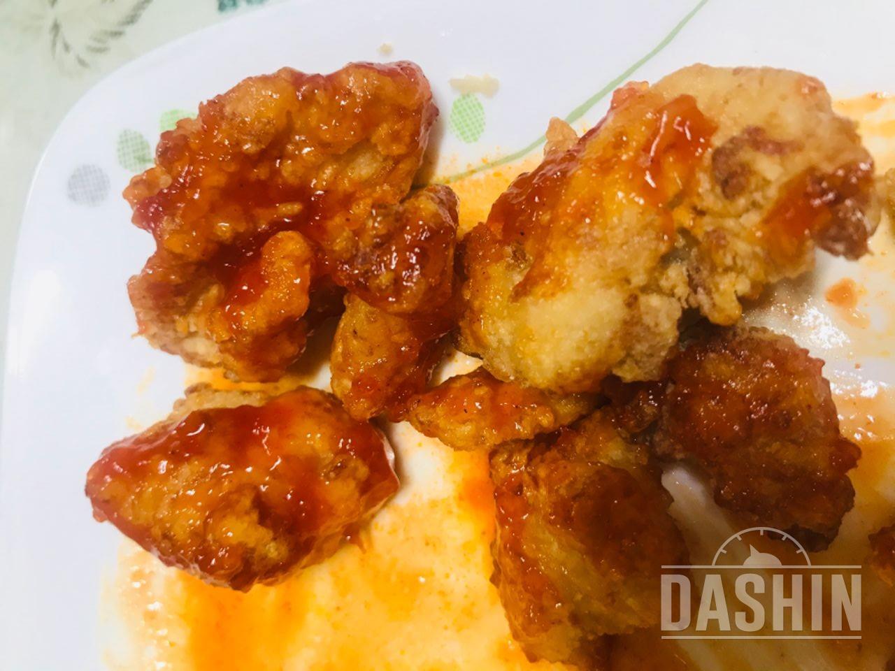 진짜 순살치킨처럼 맛있어요!
금방 순