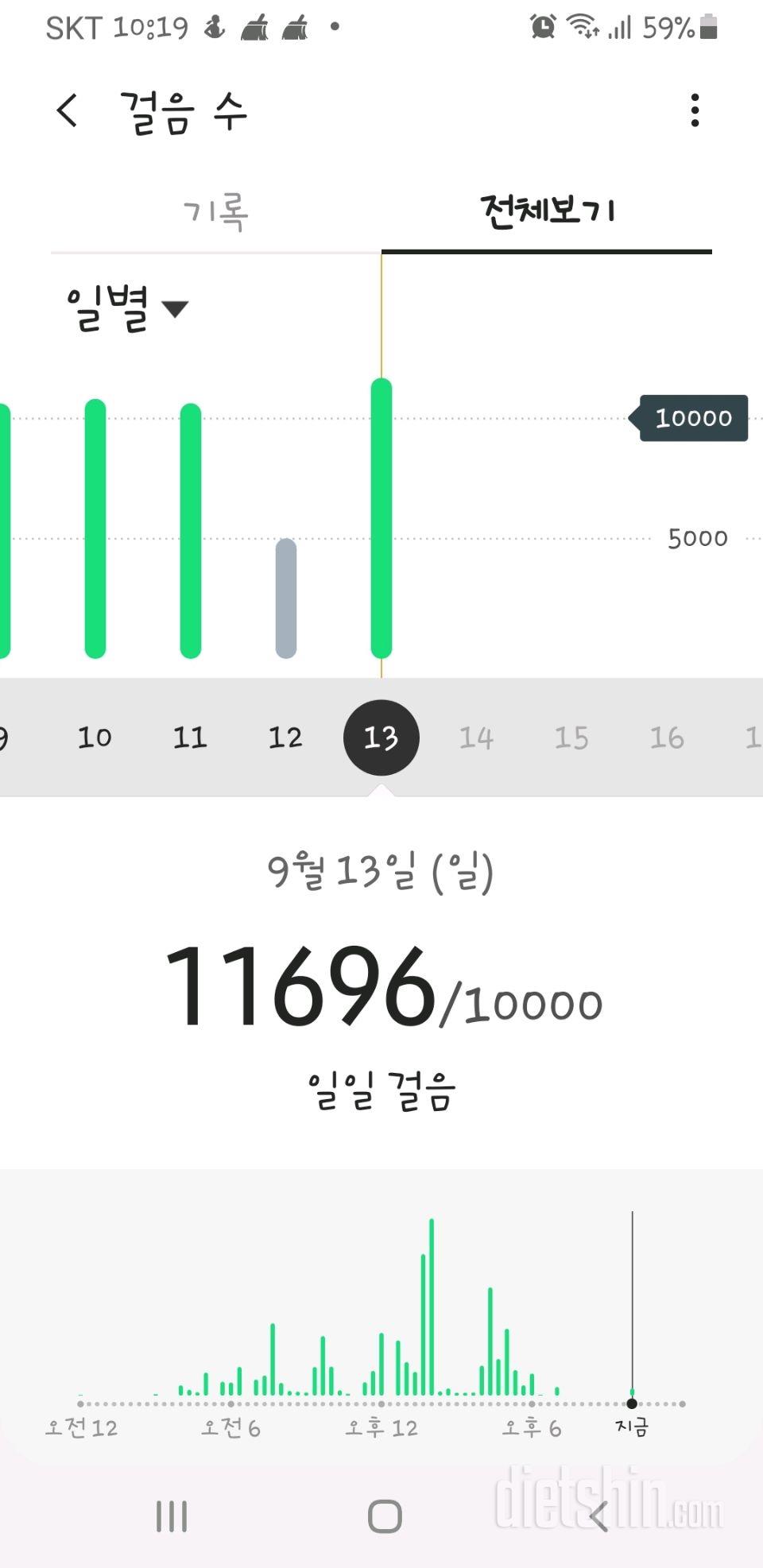 30일 만보 걷기 9일차 성공!