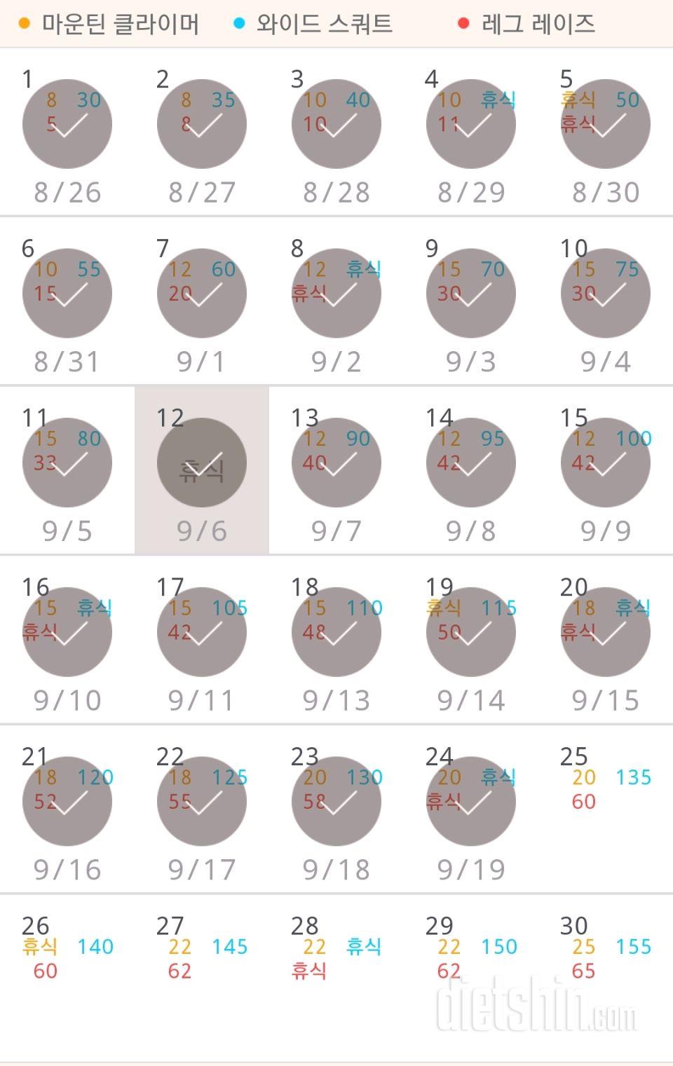 30일 체지방 줄이기 24일차 성공!