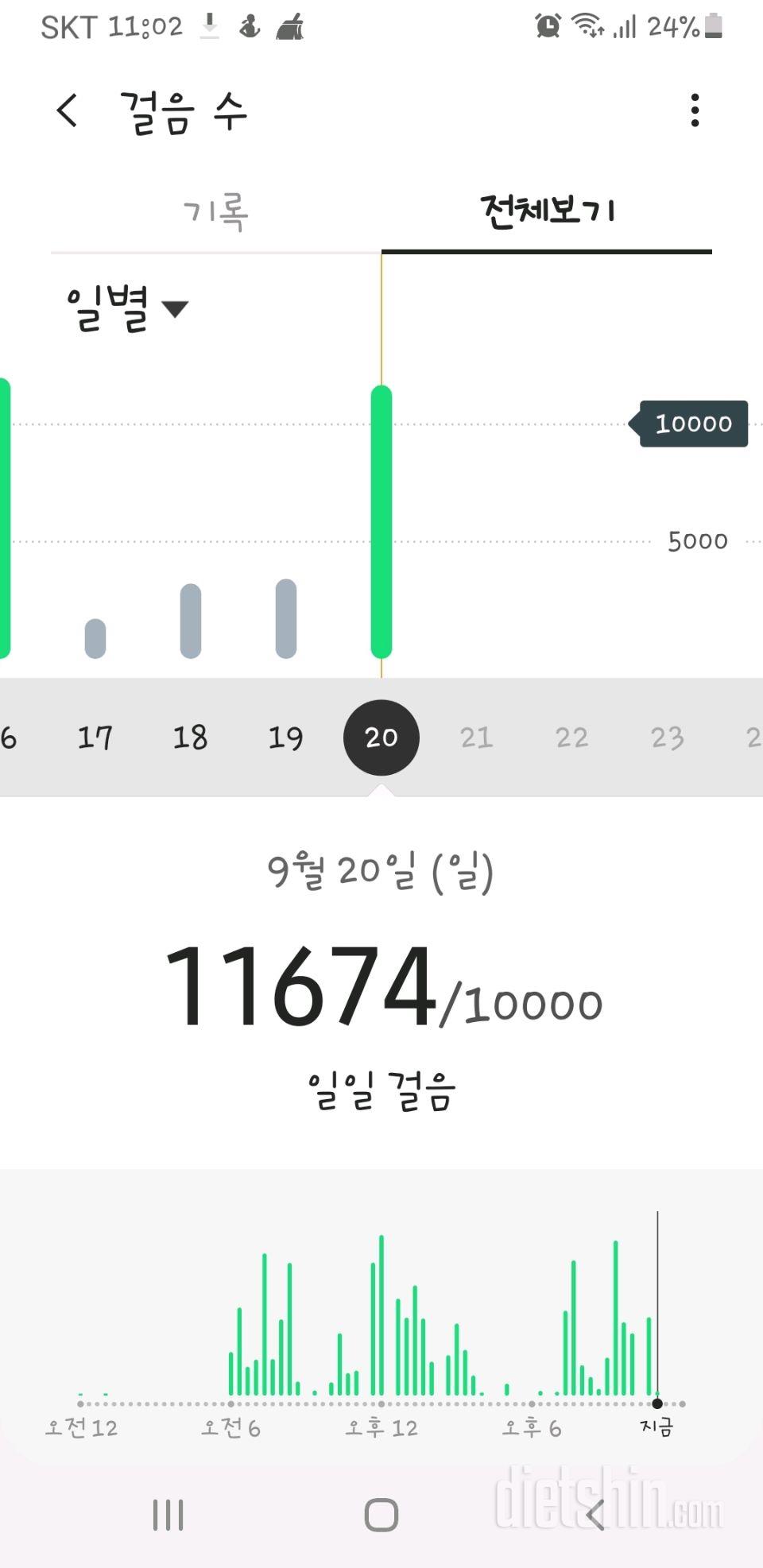 30일 만보 걷기 13일차 성공!