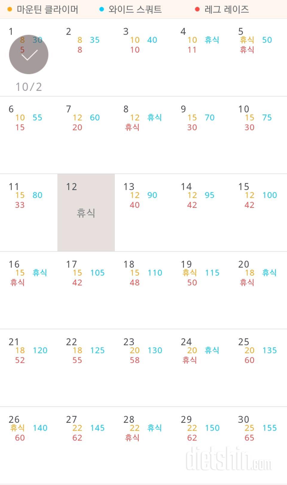 30일 체지방 줄이기 31일차 성공!